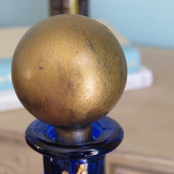 Cobalt Blue Decorative Hand Painted Bottle Set (2)...225 - Picture 6 of 8